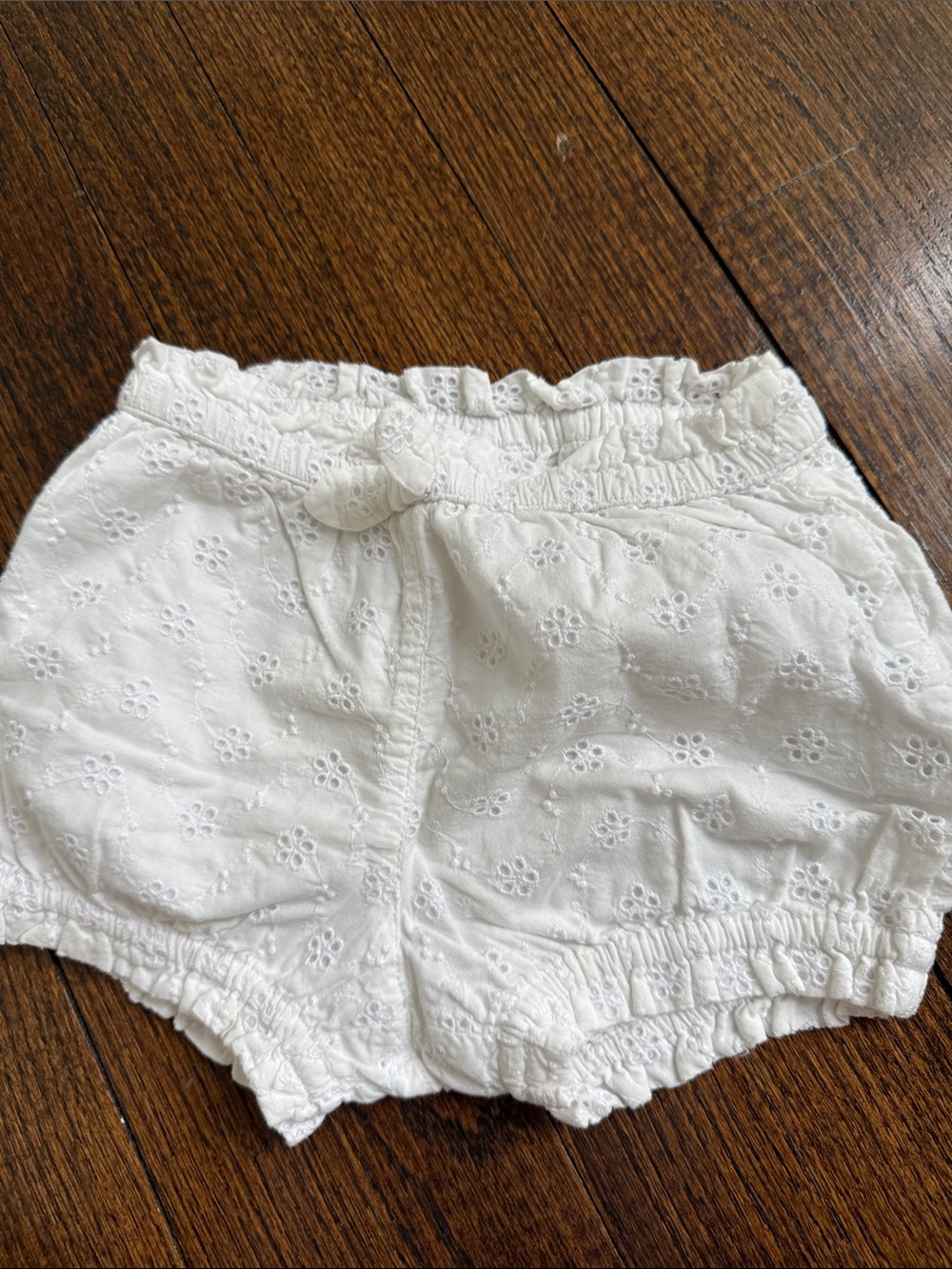 Baby Gap White Eyelet Baby Bloomers Shorts